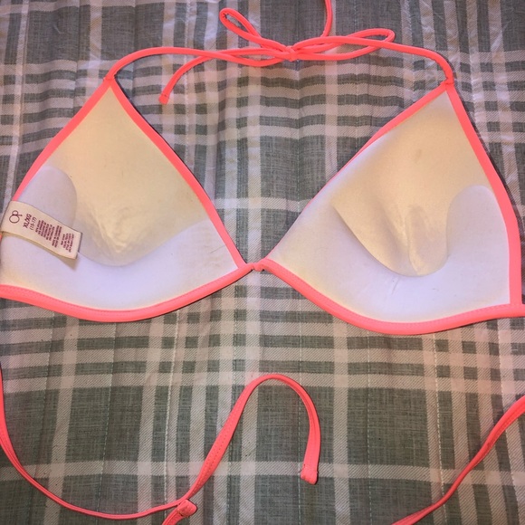 Neon Peach OP push-up Bikini top - Picture 2 of 2